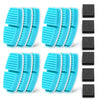 GIOTOHUN Cat Water Fountain Filters : 12 Carbon Filters + 12 Foam Filters - Pet Water Fountain Filters for Removing Impurities and Purifying Water - Filters Replacement for B1 Battery Cat Fountain