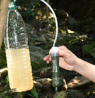 Pacoone Mini Camping Water Filter for Survival (One Set)