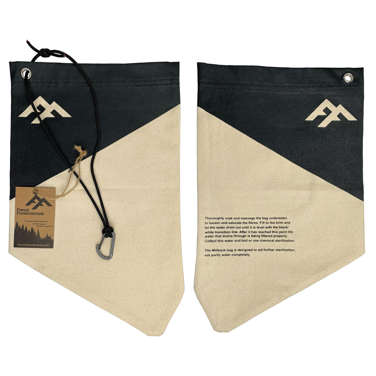 Millbank Bag | Water Filtration Bag | Bushcraft Survival Military | Handmade Bag in UK | Forest Fundamentals™