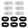 PWEZON Cat Water Fountain Filters 6 Pack Cat Water Fountain Filters 108oz/3.2L Pet Water Fountain for Cats/Dogs Inside