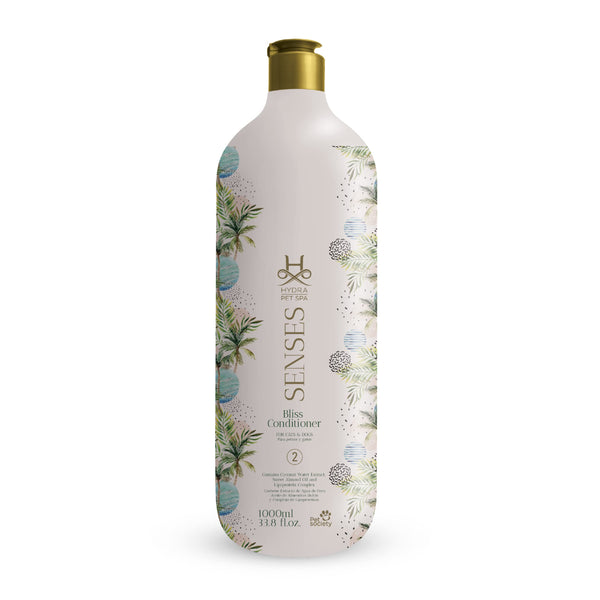 Hydra Senses Bliss Conditioner for Dogs and Cats Coconut Water and Almond Oil Cat and Dog Conditioner Moisturizes and Repairs Damaged Coats
