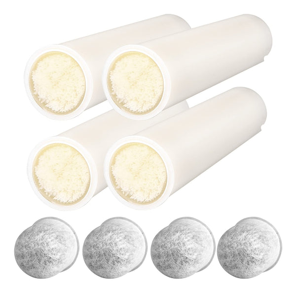 WS02 Water Filter Straw Replacement Filter Elements 4 Pack 0.1 Micron 4-Stage Water Purifier Survival Gear Removable Portable Water Purification Straw