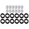 PET STANDARD Cat Water Fountain Filter Replacement & 12 Pack Replacement Pre-Filter Sponges Compatible with Rellaty and Neareal 108oz/3.2L Automatic Cat Water Fountain Pack of 12