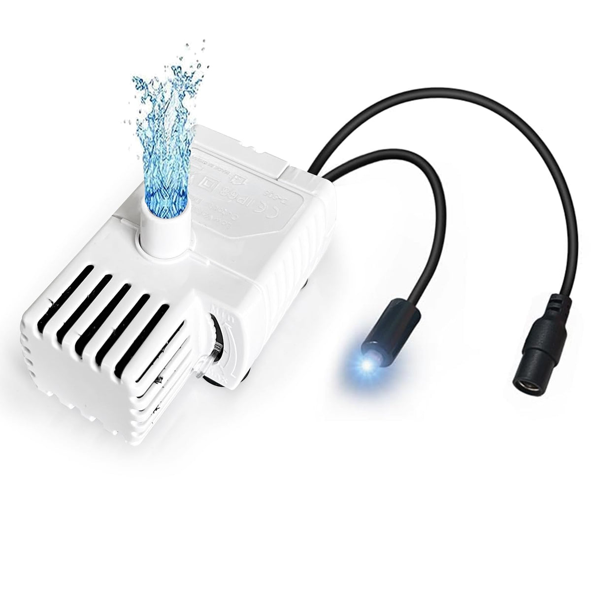 ORSDA Cat Water Fountain Pump for D36/D66 Cat Fountain With Water Level Window Water Pump Replacement with LED Light Pet Water Fountain Motor Replacement for Stainless Steel Cat Dog Water Dispenser