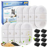 MyfatBOSS Cat Water Fountain Filter 8 Pack Cat Fountain Filter Replacement and 8 Pack Sponge Filter for Pet Water Fountain Compatible with Petlibro Capsule 71oz/2.1L Ultra Quiet Pet Water Fountain
