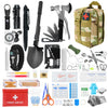 Survival Kits and First Aid Kits - 404 Pcs Emergency Survival Kit Survival Gear and Supplies Tactical Survival Kit for Outdoor Camping Hiking Hunting Earthquake Presents for Men (Green)