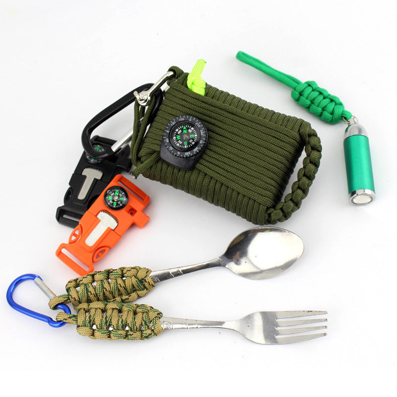 Outdoor Emergency First Aid Kit and Survival Pack