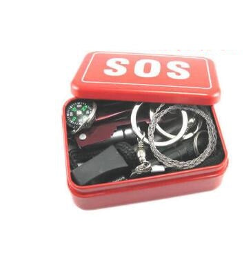 SOS Emergency Gear Kit for Outdoor Survival and Vehicle